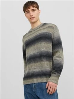 Jack & Jones Yellow / Reed Yellow Crew Neck Knitted Pullover -Jack & Jones Store 29274 3