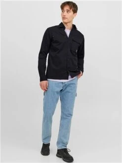 Jack & Jones Black / Black Comfort Fit Shirt -Jack & Jones Store 29276 2