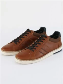 Lloyd & Pryce Umber / Navy Osborne Lace Up Trainer