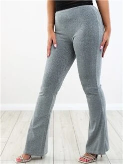 Vila Silver Mynte Hw Flared Pants