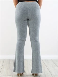 Vila Silver Mynte Hw Flared Pants -Jack & Jones Store 29290 3