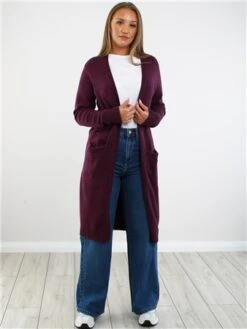 Vila Winter Bloom Ril Long Knitted Cardigan -Jack & Jones Store 29291 2