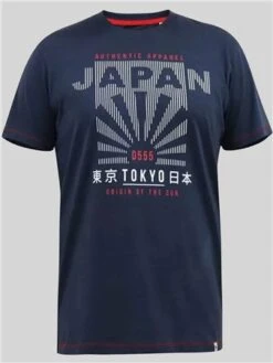 Duke Navy Berkeley Japan Sunrise Printed T-Shirt