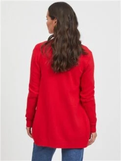 Vila Barbados Cherry Ril Basic Knitted Cardigan -Jack & Jones Store 29297 3