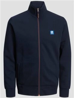 Jack & Jones Navy / Navy Blazer Sweat Zip High Neck