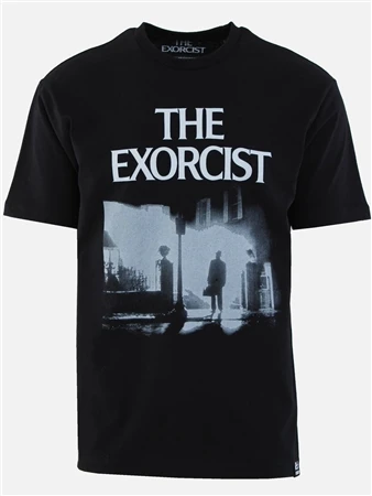 Re:Covered Black The Exorcist Film Still Relaxed T-Shirt 1 Re:Covered Black The Exorcist Film Still Relaxed T-Shirt
