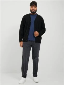 Jack & Jones Black Rollie Knit Cardi -Jack & Jones Store 29334 2