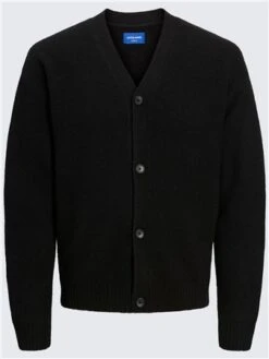 Jack & Jones Black Rollie Knit Cardi