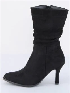 Dv8 Black Faux Suede Heel Ankle Boot -Jack & Jones Store 29344 2