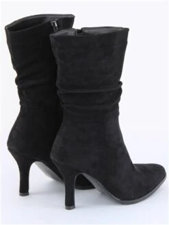 Dv8 Black Faux Suede Heel Ankle Boot -Jack & Jones Store 29344 3