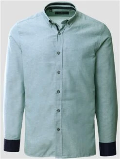 Daniel Rosso Green Ls Oxford Shirt