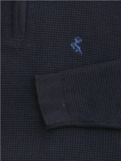 Kensington Navy Alcanis Quarter Zip Knit Funnel Neck Jumper -Jack & Jones Store 29350 2