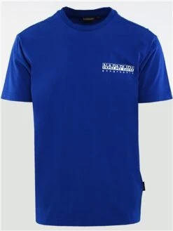 Napapijri Blue Mazarine Hill Short Sleeve T-Shirt