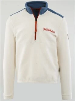 Napapijri Ivory Anderby Half-Zip Fleece