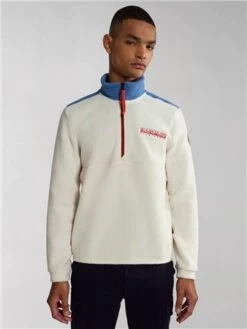 Napapijri Ivory Anderby Half-Zip Fleece -Jack & Jones Store 29354 3
