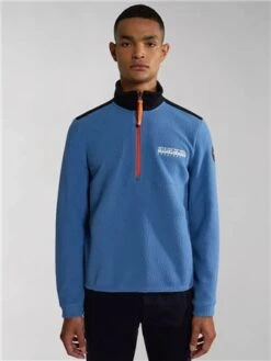 Napapijri Blue Horizon Anderby Half-Zip Fleece -Jack & Jones Store 29355 3