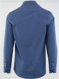 Daniel Rosso Blue Ls Printed Shirt -Jack & Jones Store 29356 3
