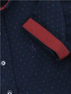 Alex & Turner Navy / Red Junior Pattern Shirt -Jack & Jones Store 29358 2