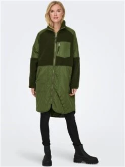 Only Green / Winter Moss Ohio Sherpa Mix Coat -Jack & Jones Store 29367 2
