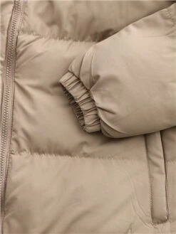 Brave Soul Stone Funnel Collar Zip Through Puffer Style Coat -Jack & Jones Store 29371 2