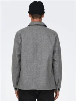 Only & Sons Light Grey Jax Jacket -Jack & Jones Store 29381 2