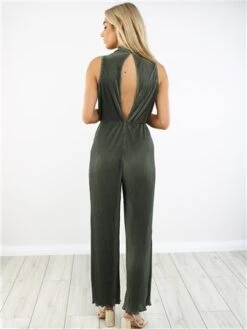 The Frolic Dark Olive Wide Leg Jumpsuit -Jack & Jones Store 29385 3