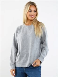 Brave Soul Silver Grey Crew Neck Sweater