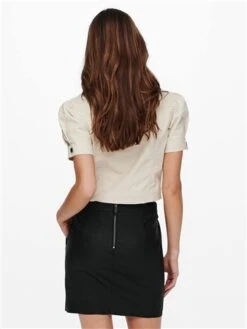 Only Black Faux Leather Base Skirt -Jack & Jones Store 29402 3