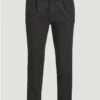 Jack & Jones Dark Grey Herringbone Ace Harvy Chino