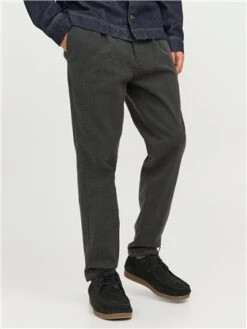 Jack & Jones Dark Grey Herringbone Ace Harvy Chino 7 Jack & Jones Dark Grey Herringbone Ace Harvy Chino -Jack & Jones Store 29408 3