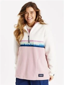 Harper & Lewis Cream/Dusty Pink One Eighty Fleece