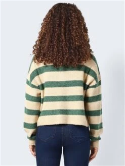 Noisy May Foliage Green Alice Knitted Zip Pullover -Jack & Jones Store 29440 3