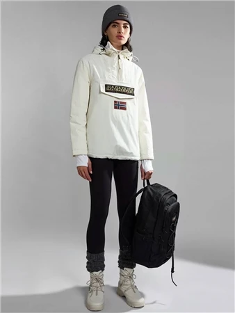 Napapijri White Whisper Rainforest Winter Anorak Jacket 3 Napapijri White Whisper Rainforest Winter Anorak Jacket - Image 3