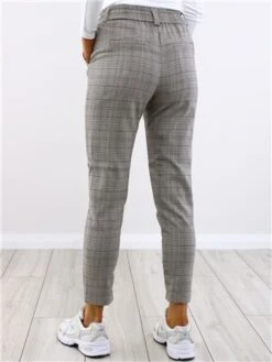Only Black / Dark Grey Poptrash Checked Trousers -Jack & Jones Store 29467 3