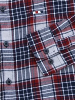 Fq1924 Sun Dried Tomato Steven Checked Shirt -Jack & Jones Store 29473 2