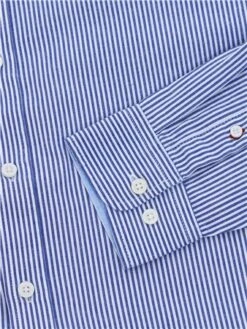 Fq1924 Blue Cashmere L/S Striped Oxford Shirt -Jack & Jones Store 29474 2