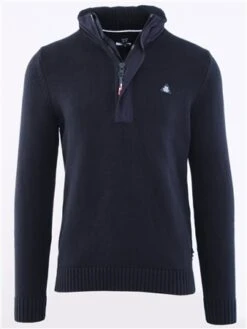 Fq1924 Salute Kyle Hooded 1/2 Zip Knit Sweater