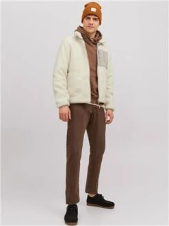 Jack & Jones White / Atmosphere Teddy Jacket 6 Jack & Jones White / Atmosphere Teddy Jacket -Jack & Jones Store 29508 2
