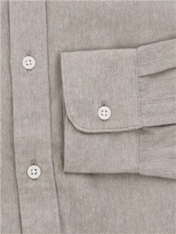 Only & Sons White / Bright White Slim Herringbone Ls Shirt -Jack & Jones Store 29516 2