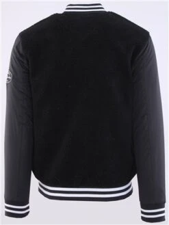 Brave Soul Black Badge Detail Borg Varsity Jacket -Jack & Jones Store 29526 3