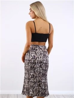 Saint Genies Leopard Animal Print Skirt -Jack & Jones Store 29529 3
