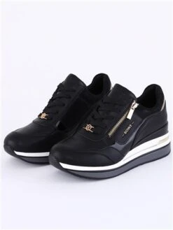 Lloyd & Pryce Sparkle Stealth Sparkle Wedge Trainers