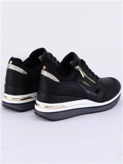 Lloyd & Pryce Sparkle Stealth Sparkle Wedge Trainers -Jack & Jones Store 29566 3