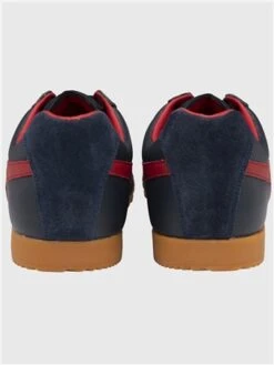 Gola Navy / Deep Red Classics Harrier Leather Trainers -Jack & Jones Store 29567 2