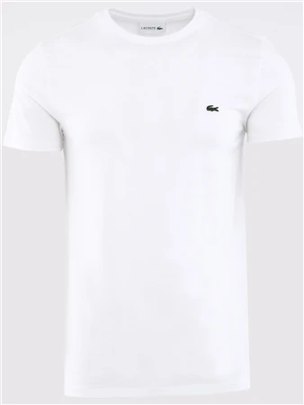 Lacoste White Crew Neck Pima Cotton Jersey T-Shirt 1 Lacoste White Crew Neck Pima Cotton Jersey T-Shirt