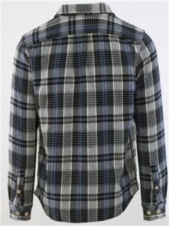 Jack & Jones Blue / Maritime Blue Check Wool Shirt -Jack & Jones Store 29577 3