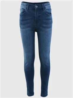 11 Degrees Mid Blue Wash Junior Sustainable Skinny Jeans
