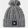 Harper & Lewis Grey Grouse Cable Knit Beanie