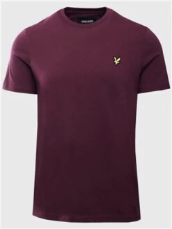 Lyle & Scott Burgundy Plain T-Shirt