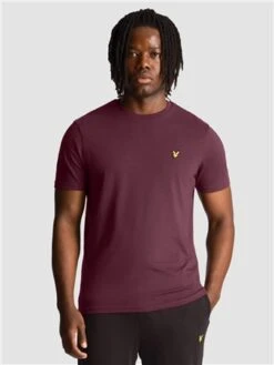 Lyle & Scott Burgundy Plain T-Shirt 7 Lyle & Scott Burgundy Plain T-Shirt -Jack & Jones Store 29613 3